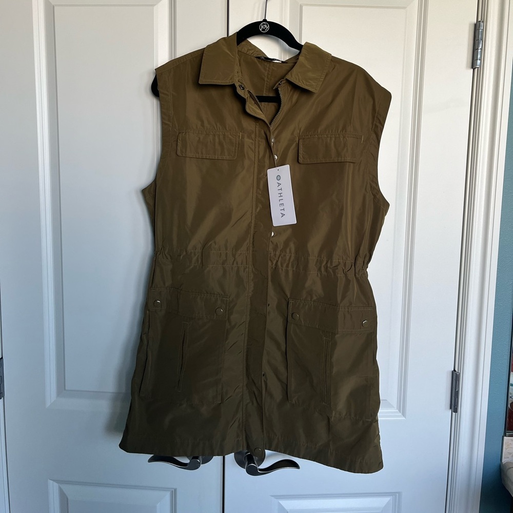 Athleta Olive Green Vest
